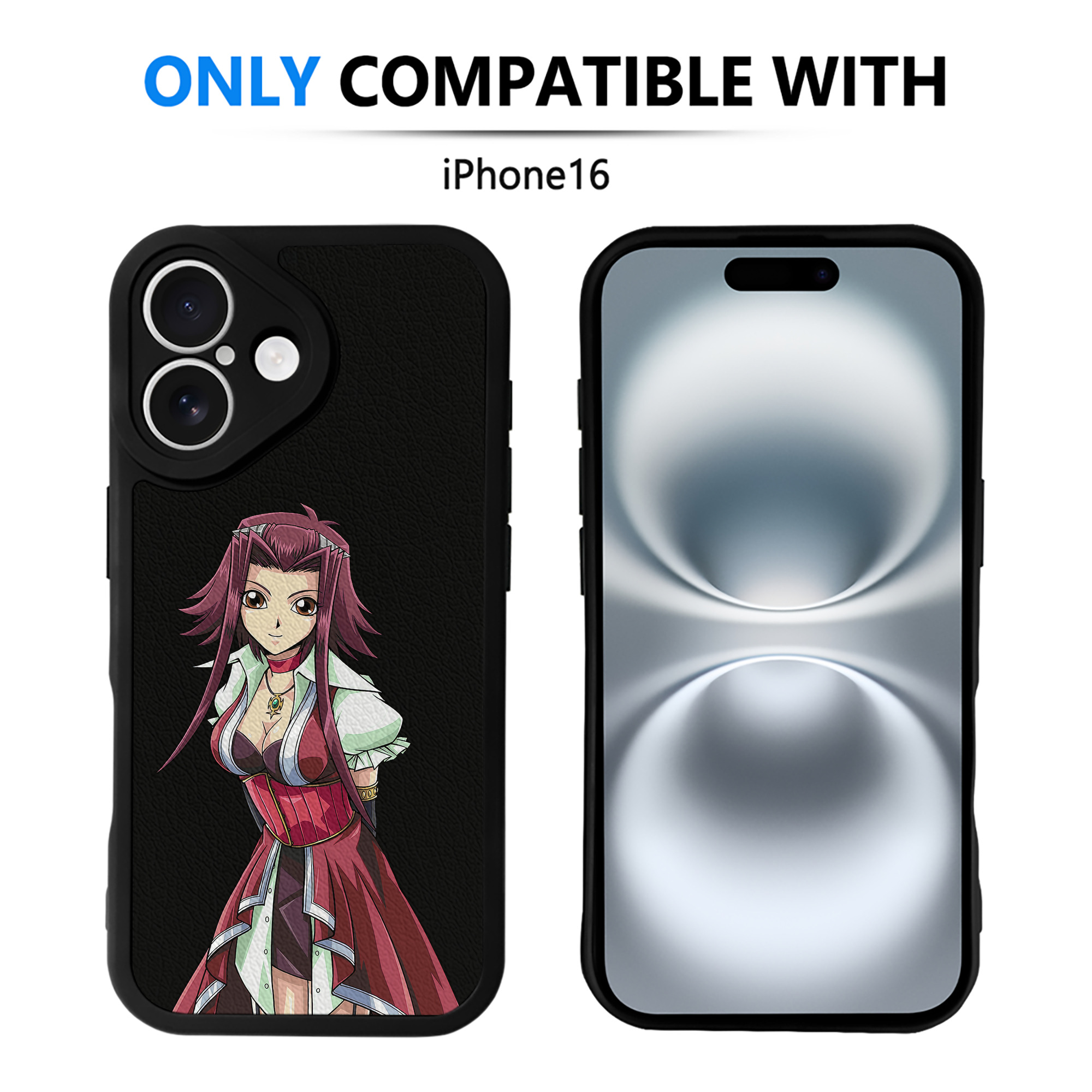 遊☆戯☆王 Yu-Gi-Oh! 【iPhone 16シリーズ対応】シリコンスマホケース（レザー調） 材質：シリコン